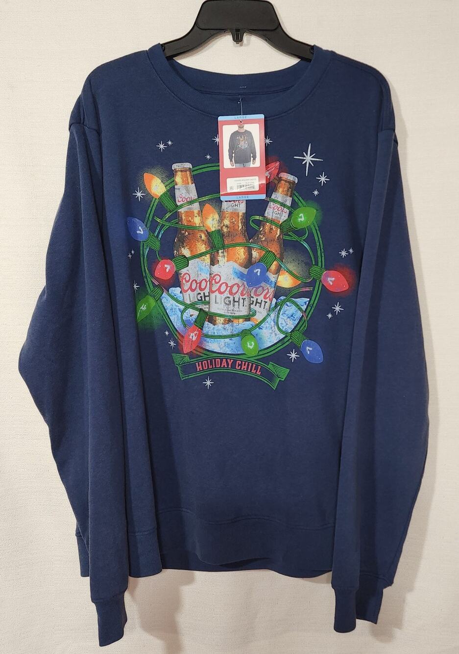 Coors Light Holiday Chill sweatshirt men Large